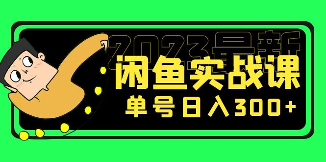 （5117期）花599买的闲鱼项目：2023最新闲鱼实战课，单号日入300+（7节课）