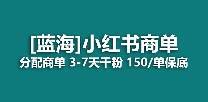 （7349期）2023蓝海项目，小红书商单，快速千粉，长期稳定，最强蓝海没有之一