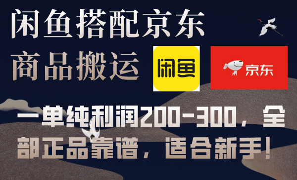 （7892期）闲鱼搭配京东备份库搬运，一单纯利润200-300，全部正品靠谱，适合新手！_80楼网创