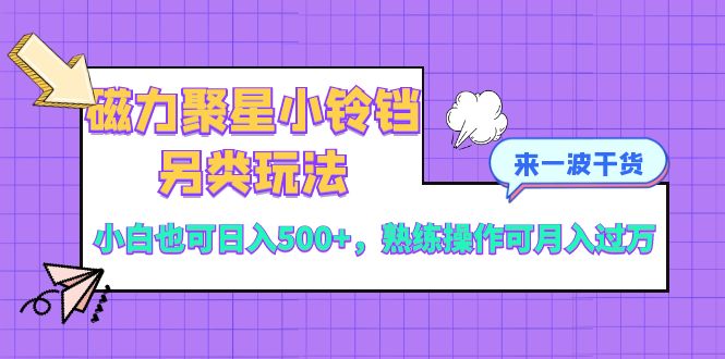 （8323期）磁力聚星小铃铛另类玩法，小白也可日入500+，熟练操作可月入过万_80楼网创