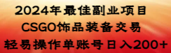 （8941期）2024年最佳副业项目 CSGO饰品装备交易 轻易操作单账号日入200+_80楼网创