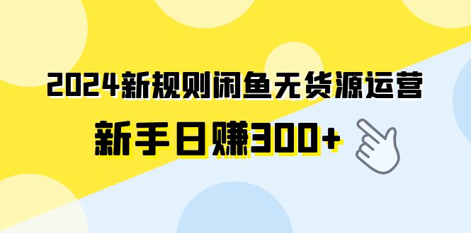 （9522期）2024新规则闲鱼无货源运营新手日赚300+_80楼网创