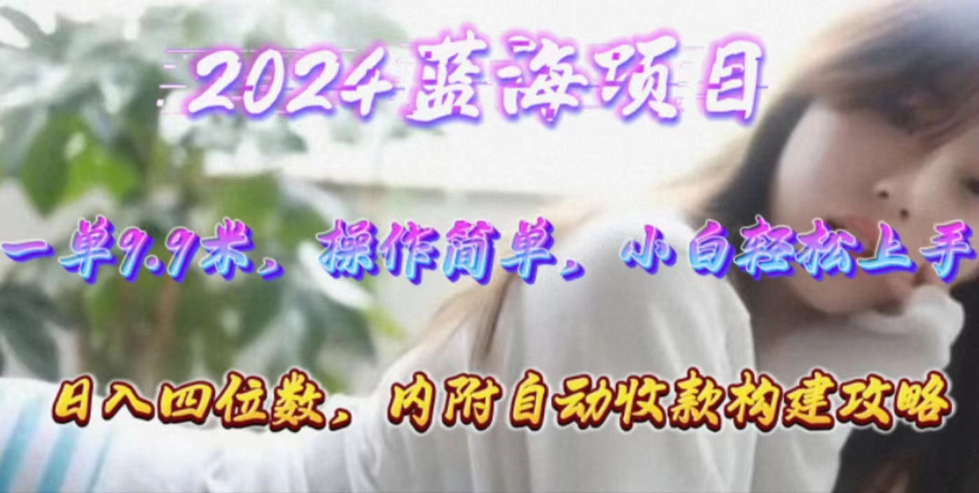 （10204期）年轻群体的蓝海市场，1单9.9元，操作简单，小白轻松上手，日入四位数_80楼网创