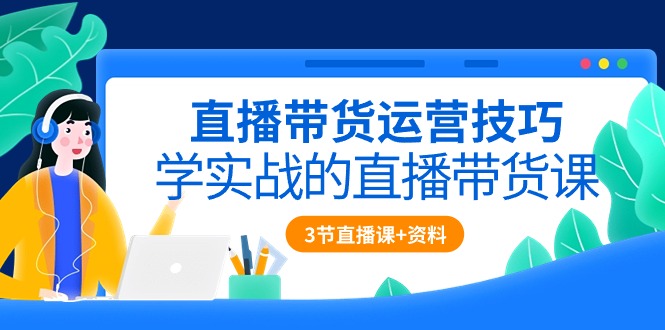 （10229期）直播带货运营技巧，学实战的直播带货课（3节直播课+配套资料）_80楼网创