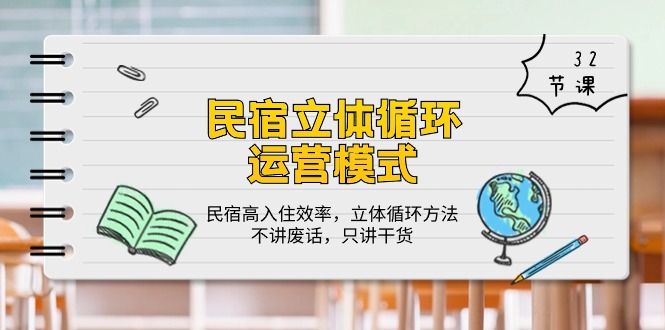 （10284期）民宿 立体循环运营模式：民宿高入住效率，立体循环方法，只讲干货（32节）_80楼网创