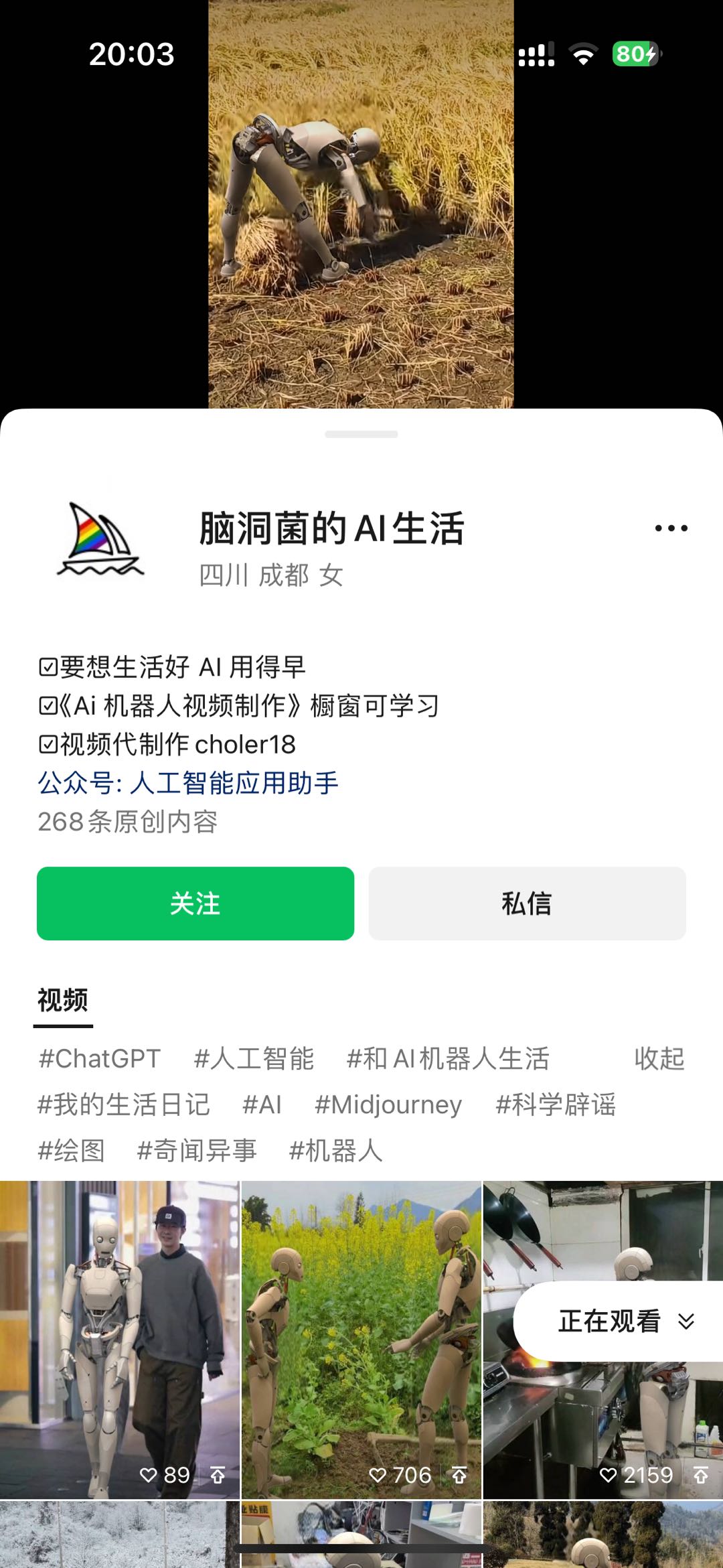 （10308期）24最新爱奇艺创作者分成计划，简单搬运生成AI机器人视频，单日变现四位数_80楼网创