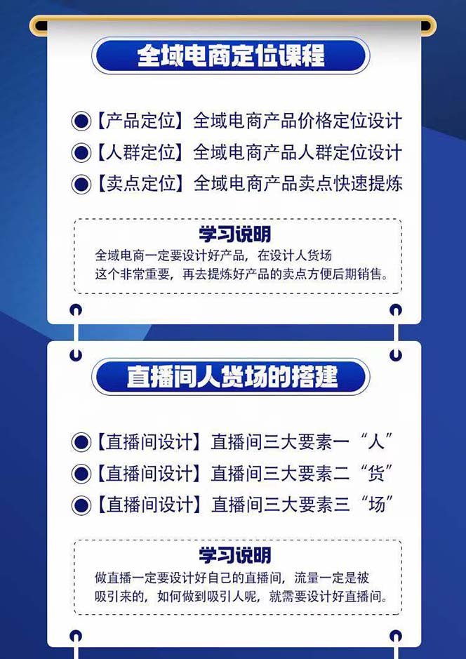 （11057期）全域电商-粗暴玩法课：10亿销售经验干货分享！定位/免费起号/千川投流