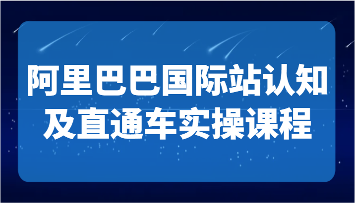 阿里巴巴国际站认知及直通车实操课-国际地产逻辑、国际站运营定位、TOP商家运营思路_80楼网创