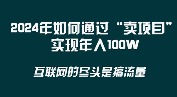 2024年 做项目不如‘卖项目’更快更直接！年入100万_80楼网创