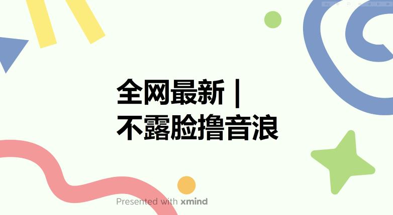 全网最新不露脸撸音浪，跑通自动化成交闭环，实现出单+收徒收益最大化