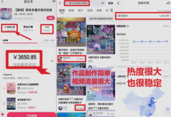 靠蛋仔派对日入3600+，会截图就能做，保姆式教学无脑操作（教程+资料）