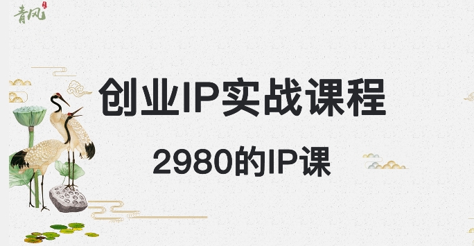 外边卖2980的创业IP课程，做私域月入5w+_80楼网创