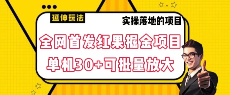 全网首发红果免费短剧掘金项目，单机30+可批量放大_80楼网创