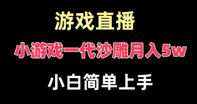 玩小游戏一代沙雕月入5w，爆裂变现，快速拿结果，高级保姆式教学_80楼网创