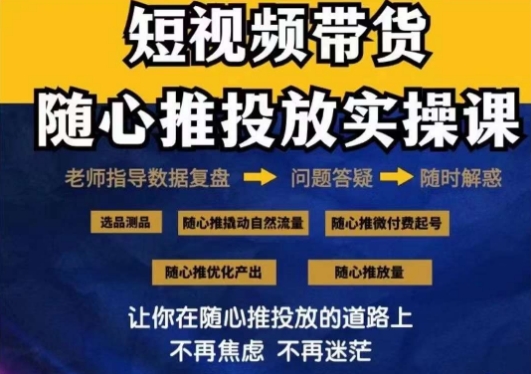 2024好物分享随心推投放实操课，随心推撬动自然流量/微付费起号/优化产出_80楼网创