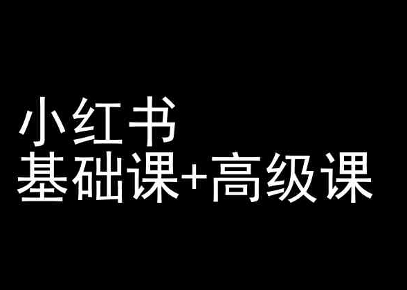 小红书基础课+高级课-小红书运营教程_80楼网创