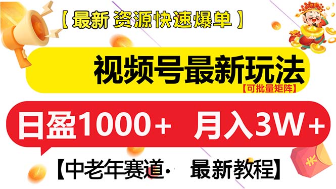 （13530期）视频号最新玩法 中老年赛道 月入3W+